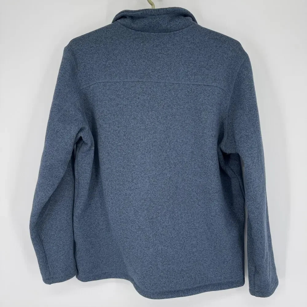 The North Face Mens XL Osito Fleece 1/4 Zip Pullover Blue Jacket NF0A2SUX